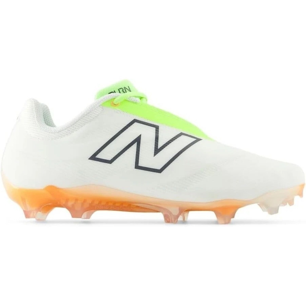 New Balance Burnx4 Men's Size 9 White Lacrosse Shoes Cleats BURNLEN4 NEW